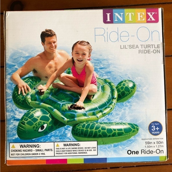 NEW in the box turtle blow up floaty - Picture 1 of 1